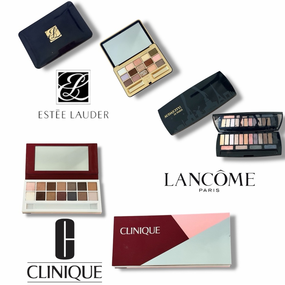 Clinique, Lancôme & Estée Lauder Three Eyeshadow Palettes - Multi-Color